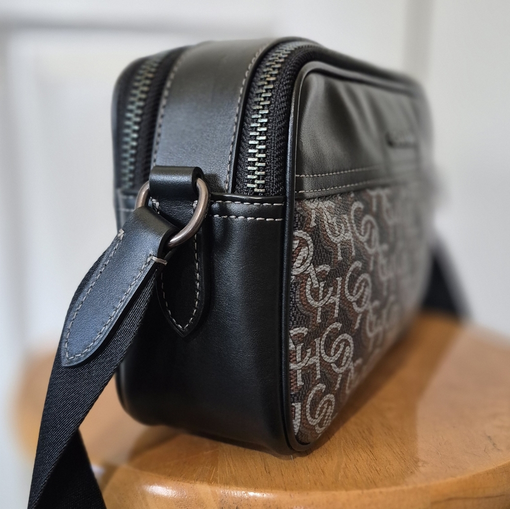 Coach CF484 Graham Midnight Crossbody Coach Monogram Print Canvas And Leather - Picture 5 of 16